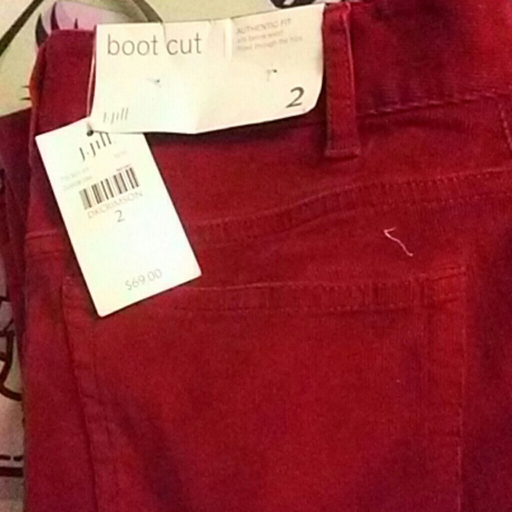 Dark Crimson boot cut jeans